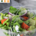 Salad 32 oz To-Go Wadah Mangkuk Salad Plastik Jernih